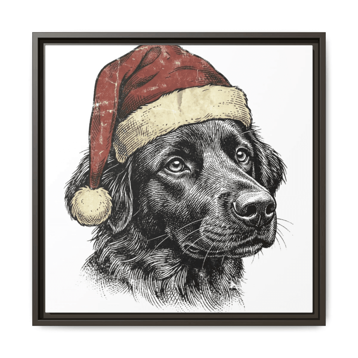 Vintage Christmas Framed Canvas