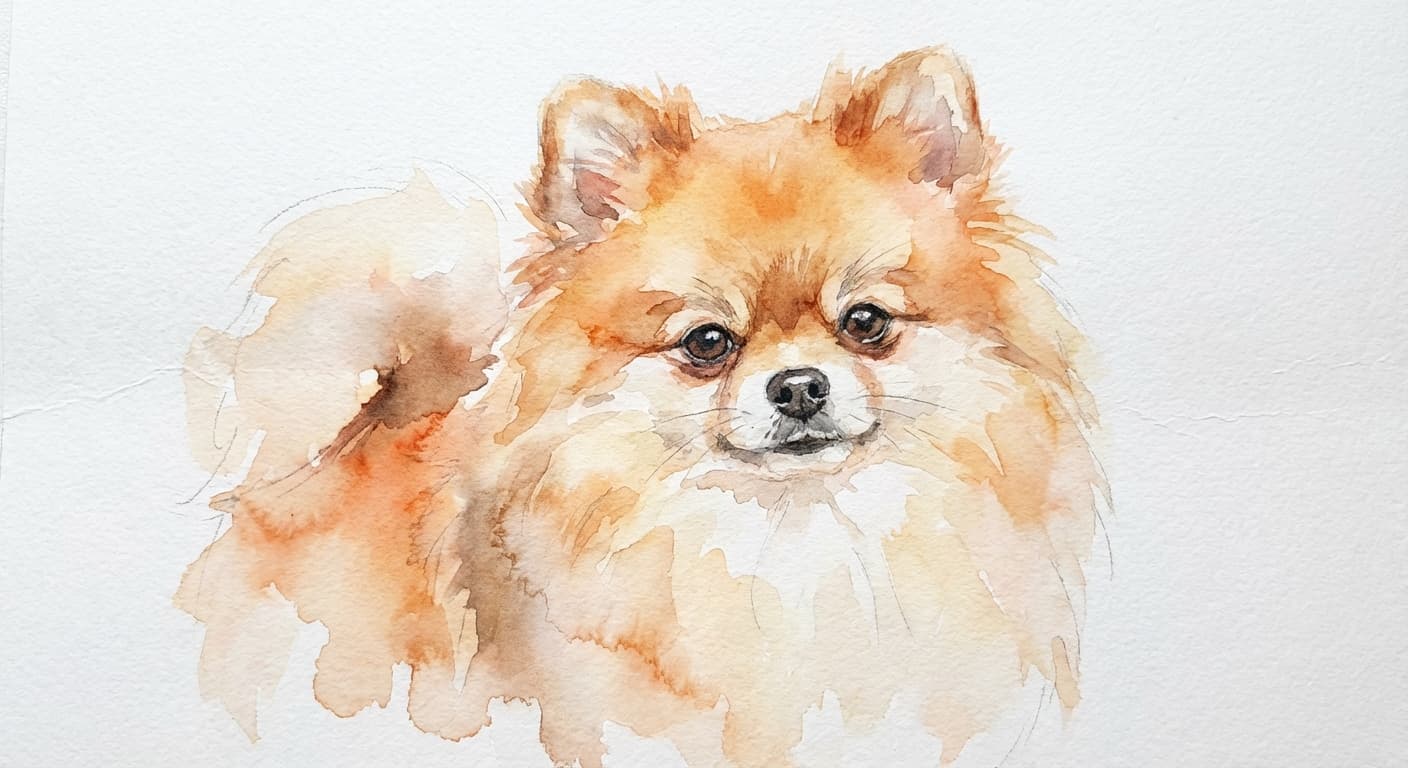 Custom Pomeranian portrait