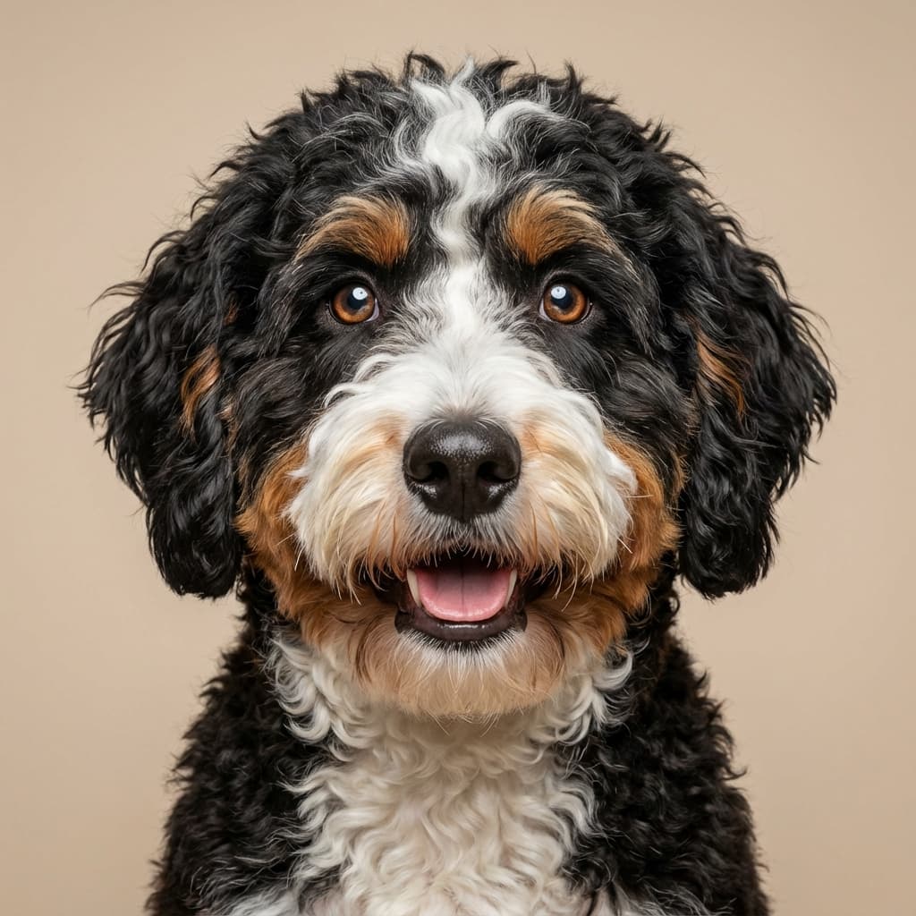 Bernedoodle portrait example