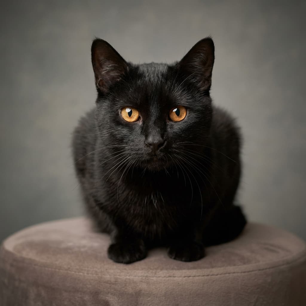Black Cat portrait example