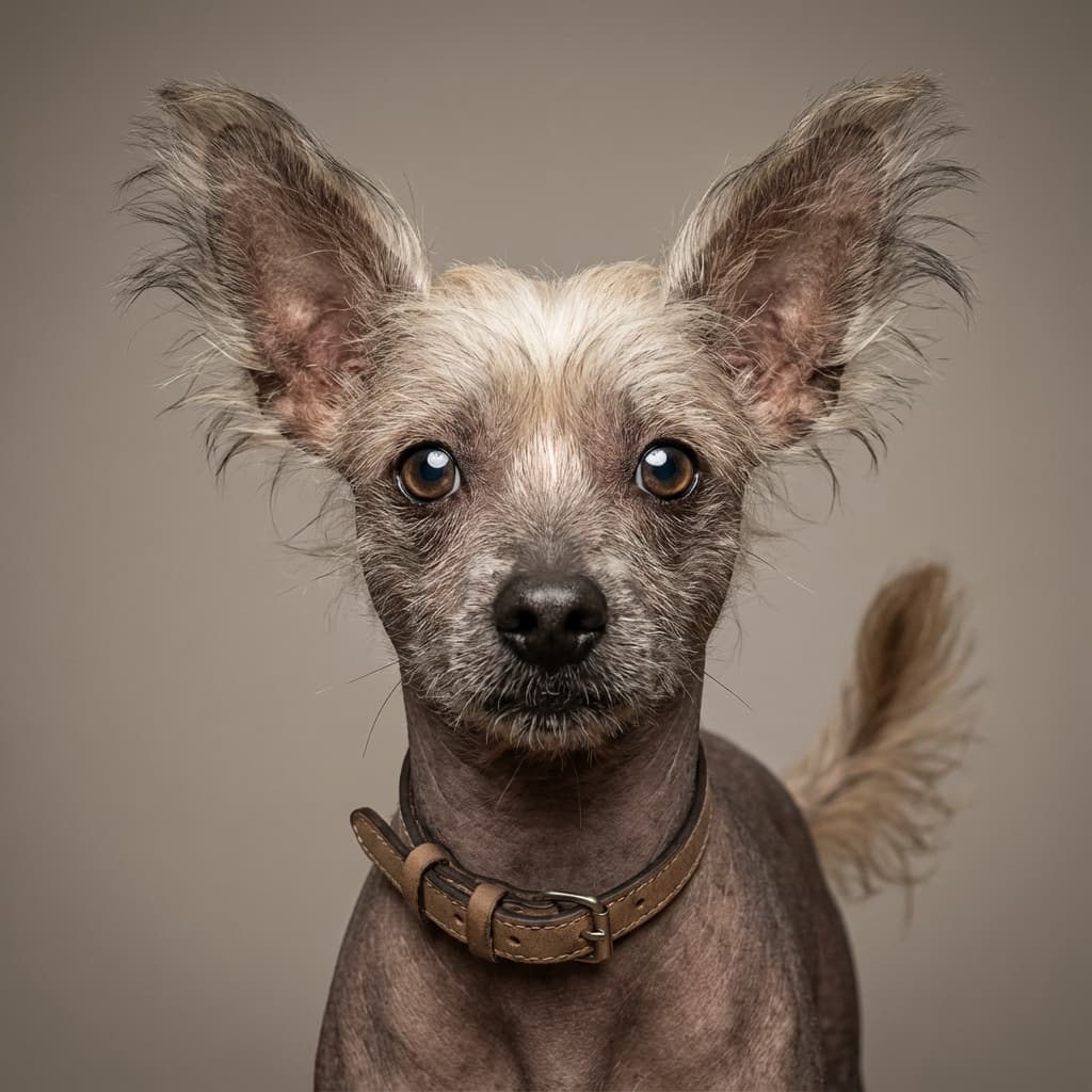 Chinese Crested portrait example