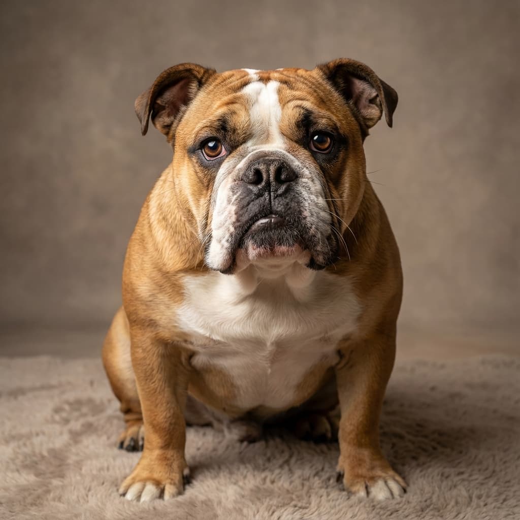 English Bulldog portrait example