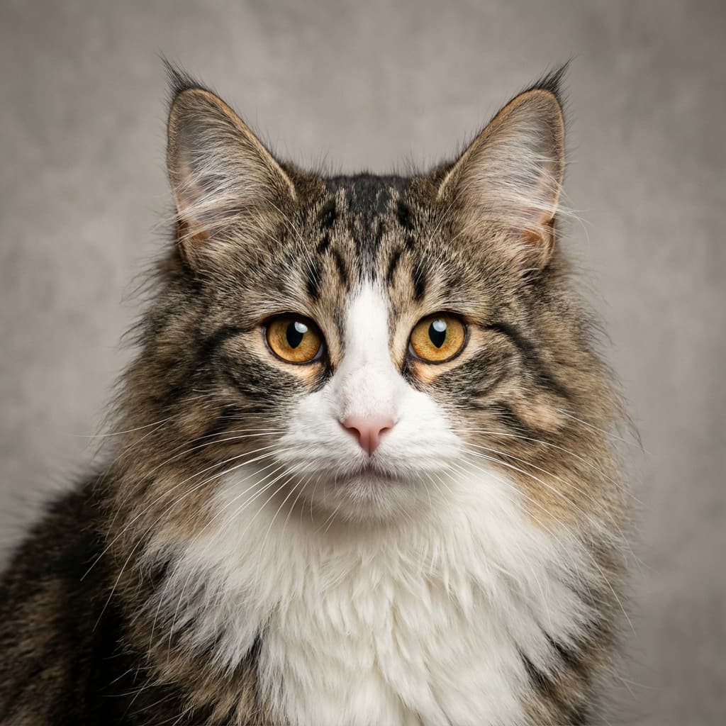 Norwegian Forest Cat portrait example