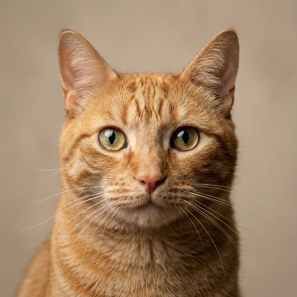 Orange Tabby portrait example