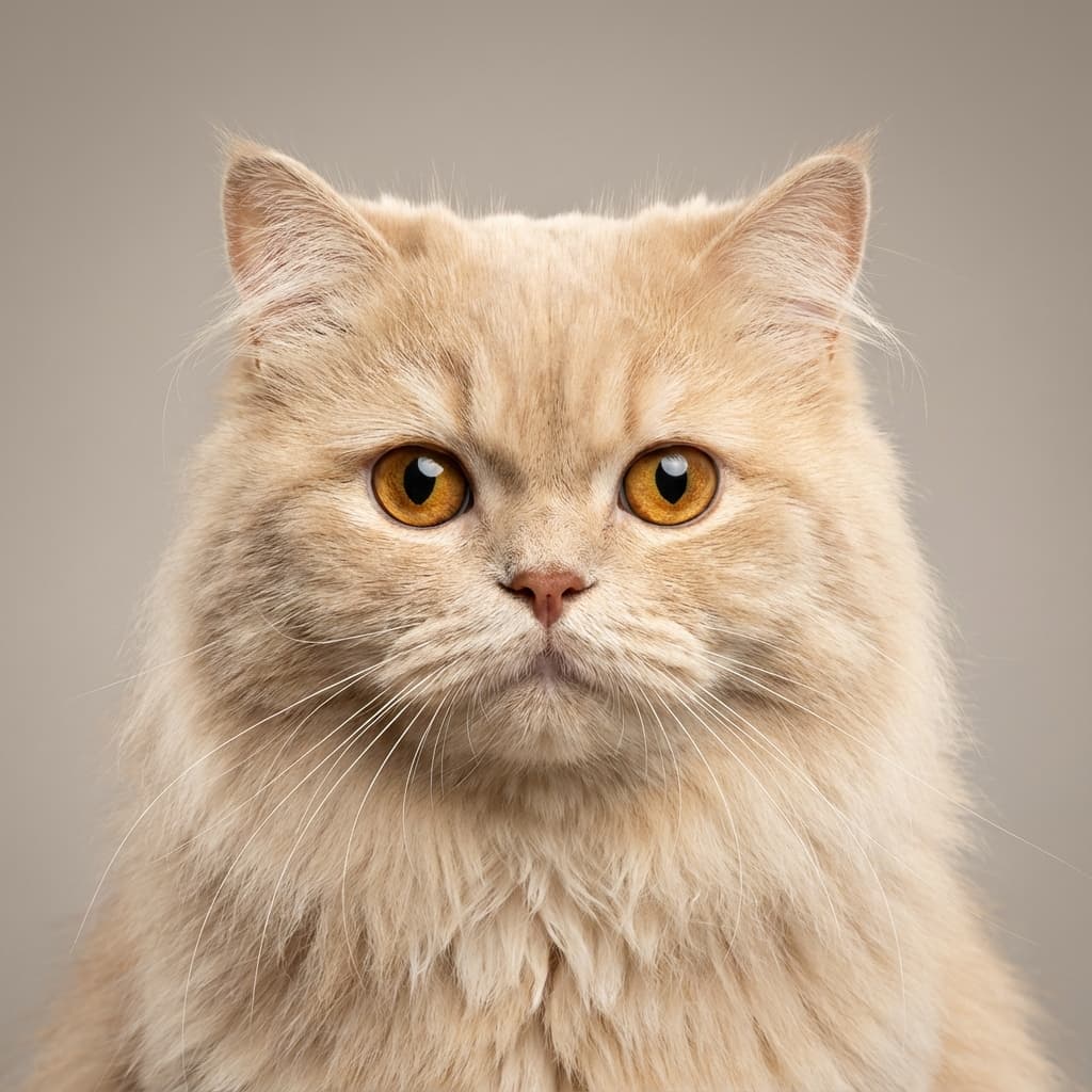 Persian cat AI art portrait
