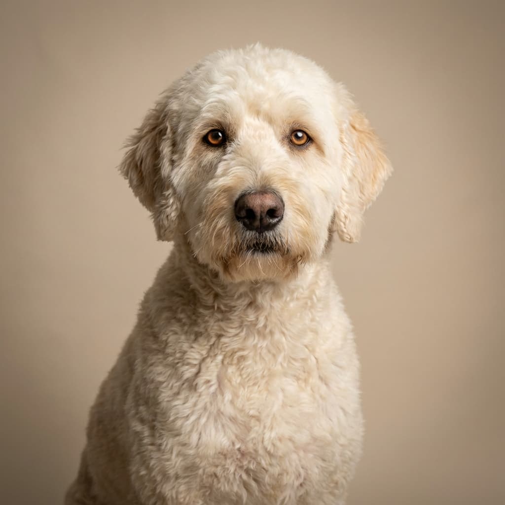 Pyredoodle portrait example