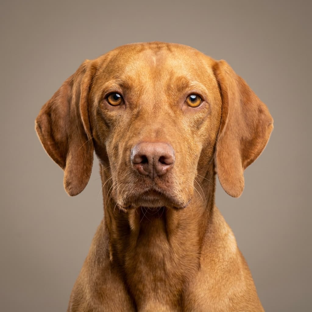 Vizsla portrait example