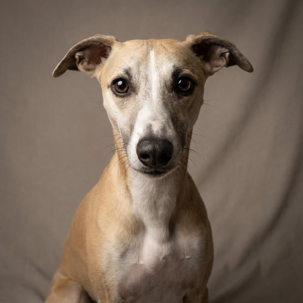 Whippet portrait example