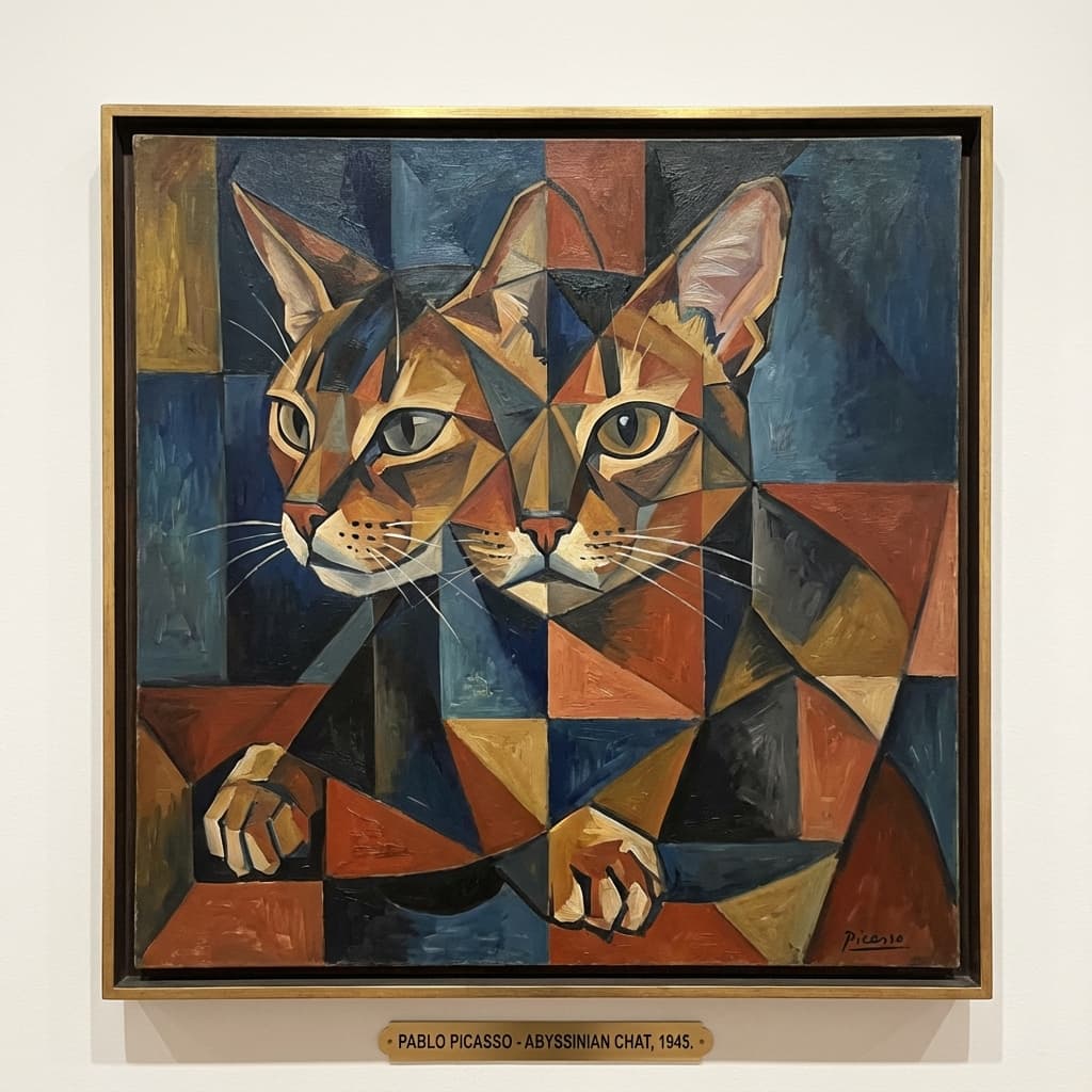 Abyssinian in Picasso style