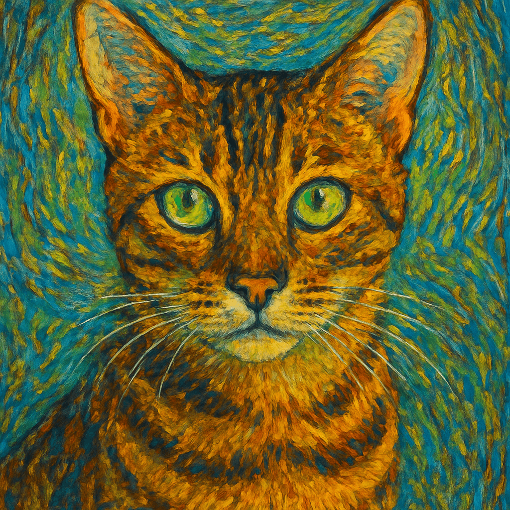 Bengal in Van Gogh style