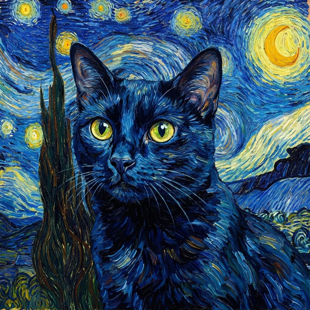 Bombay in Van Gogh style
