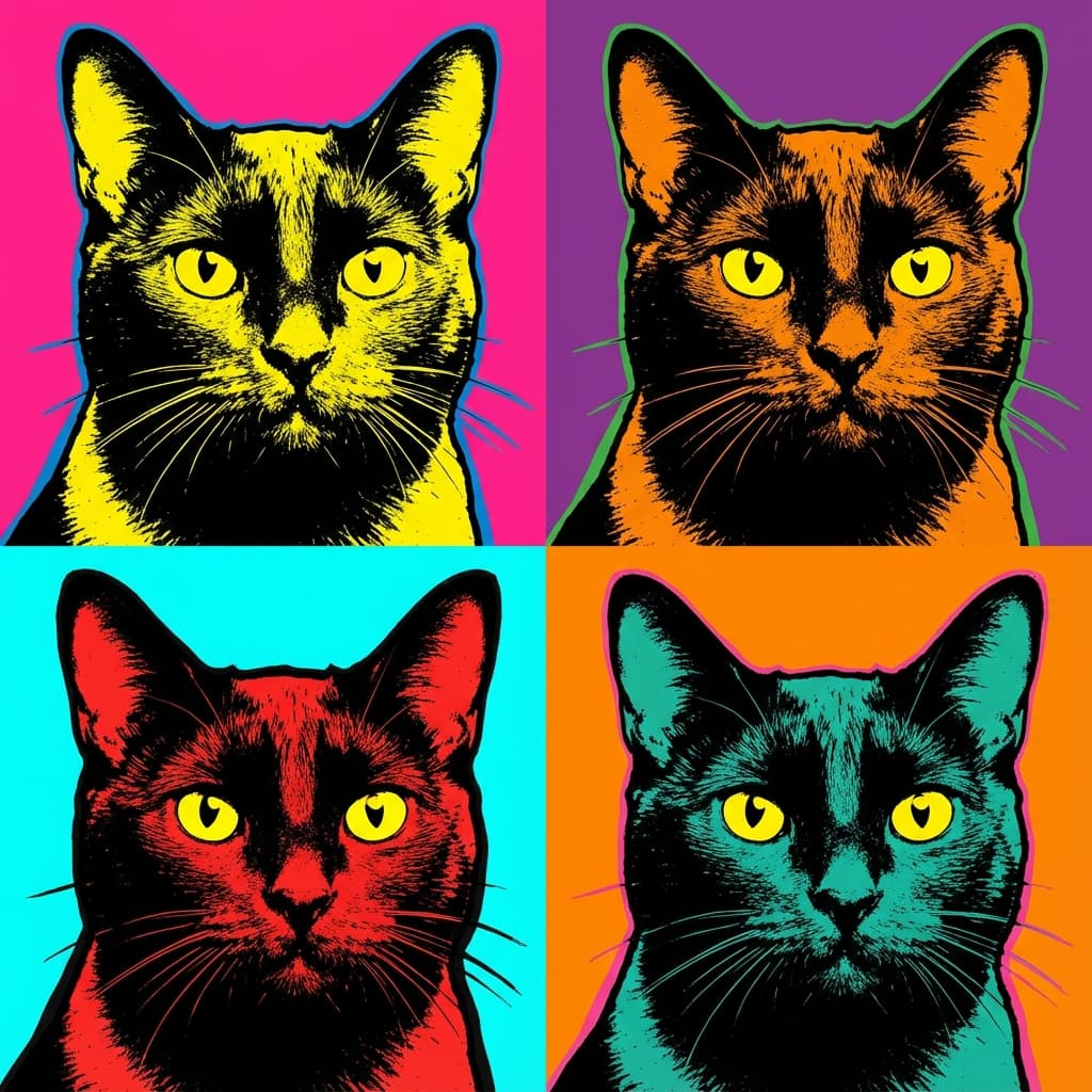 Bombay in Warhol style