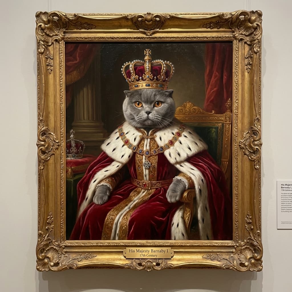 British Shorthair in Royal style