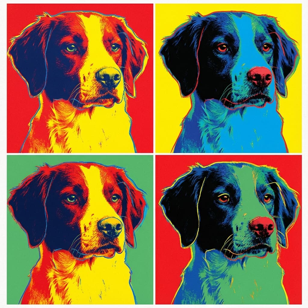 Brittany in Warhol style