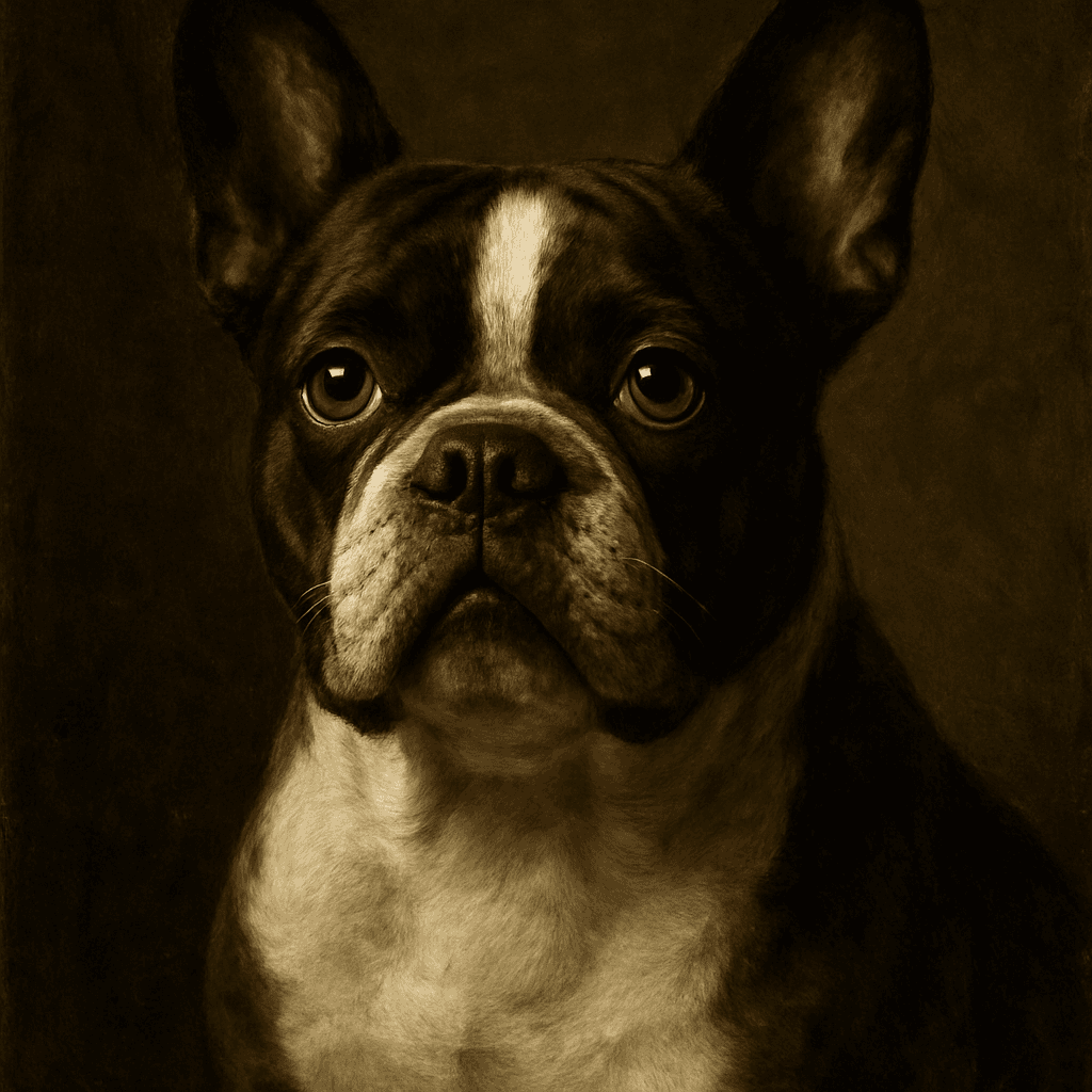 Bulldog in Renaissance style