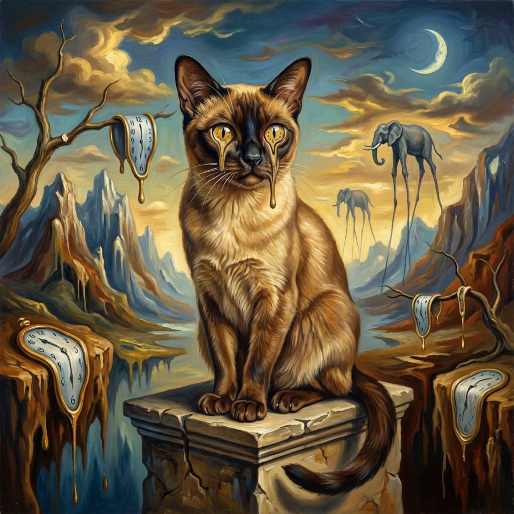 Burmese in Dali style