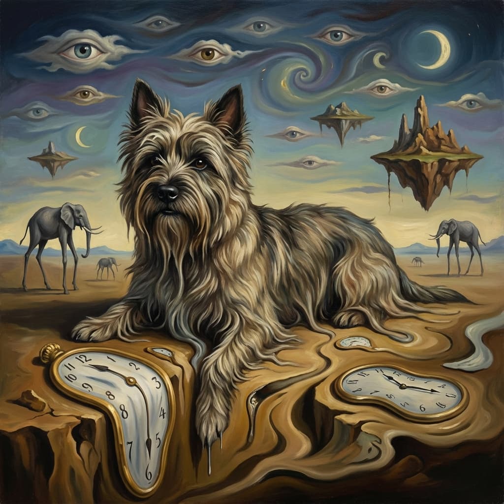 Cairn Terrier in Dali style