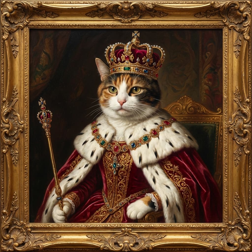Calico Cat in Royal style
