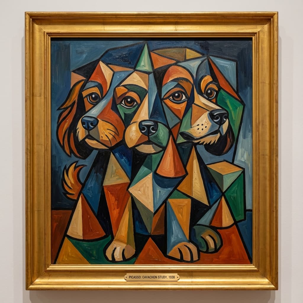 Cavachon in Picasso style