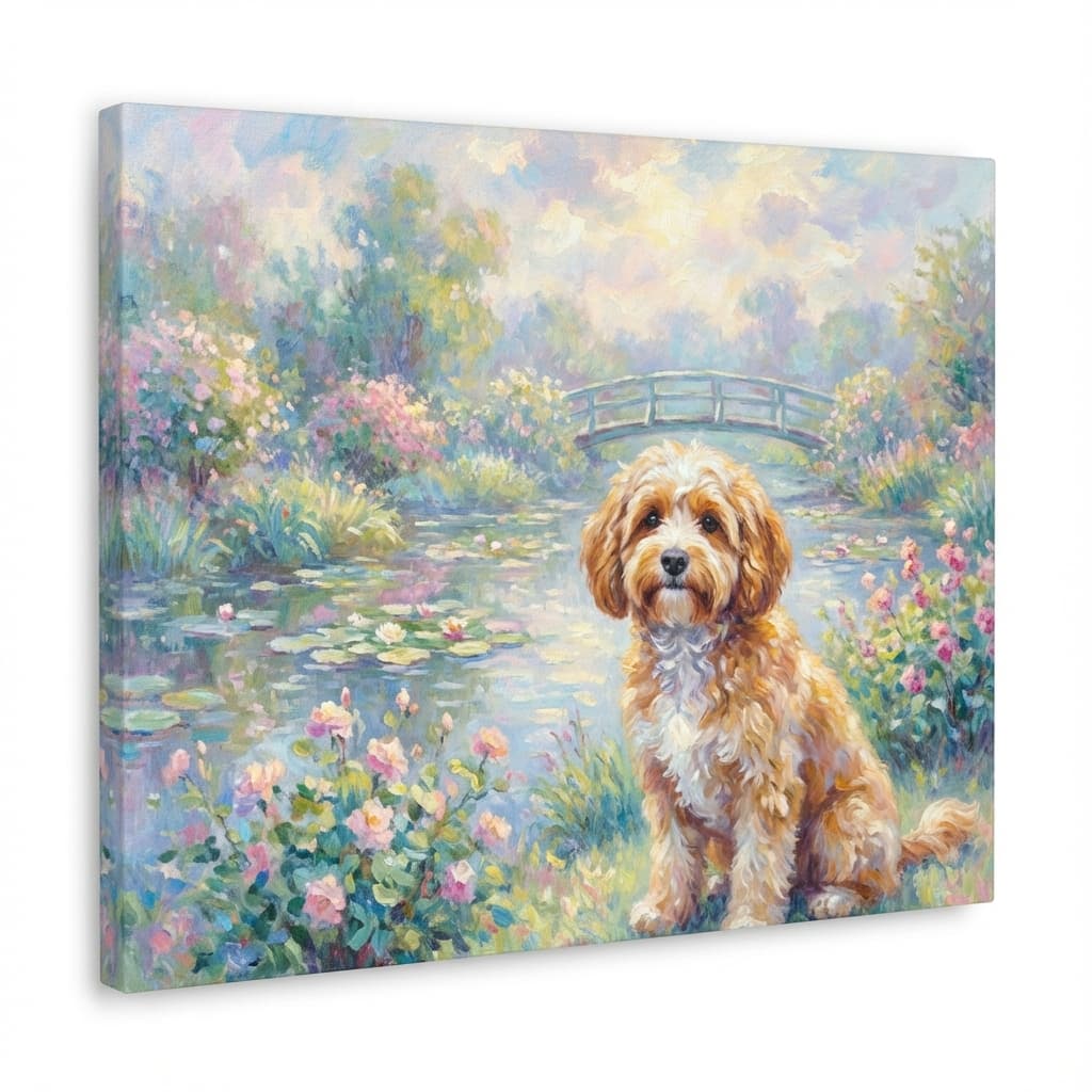 Cavapoo in Monet style