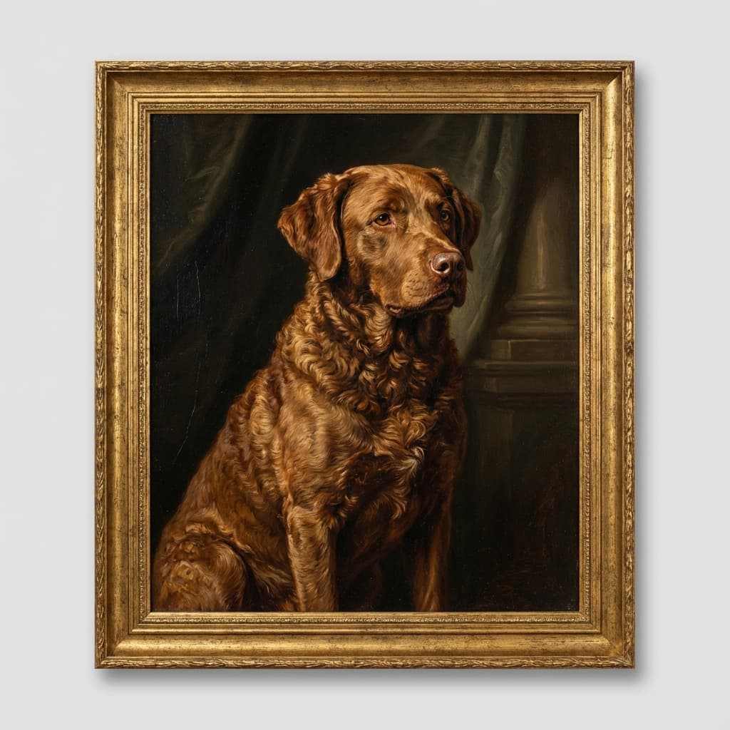 Chesapeake Bay Retriever in Renaissance style