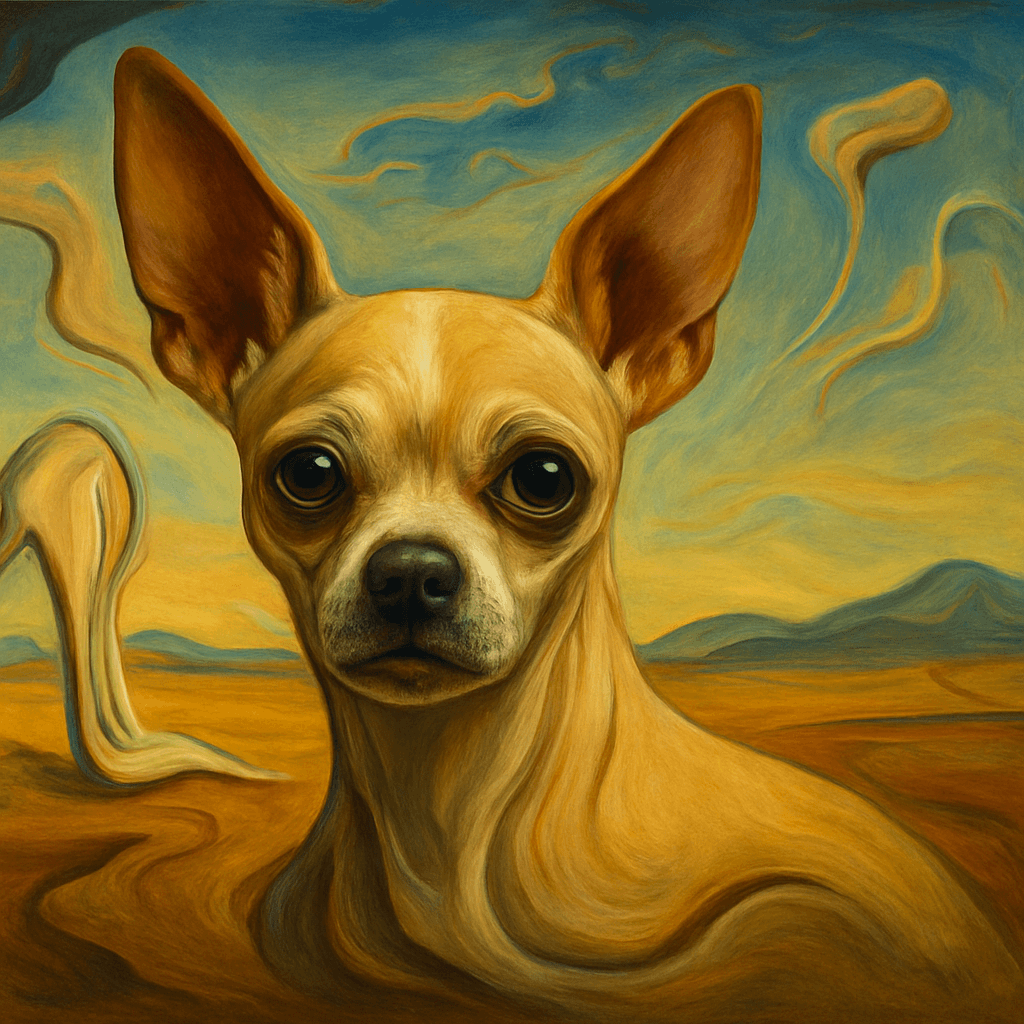 Chihuahua in Dali style