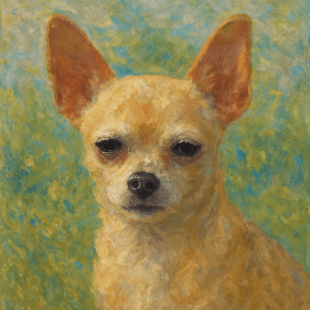 Chihuahua in Monet style