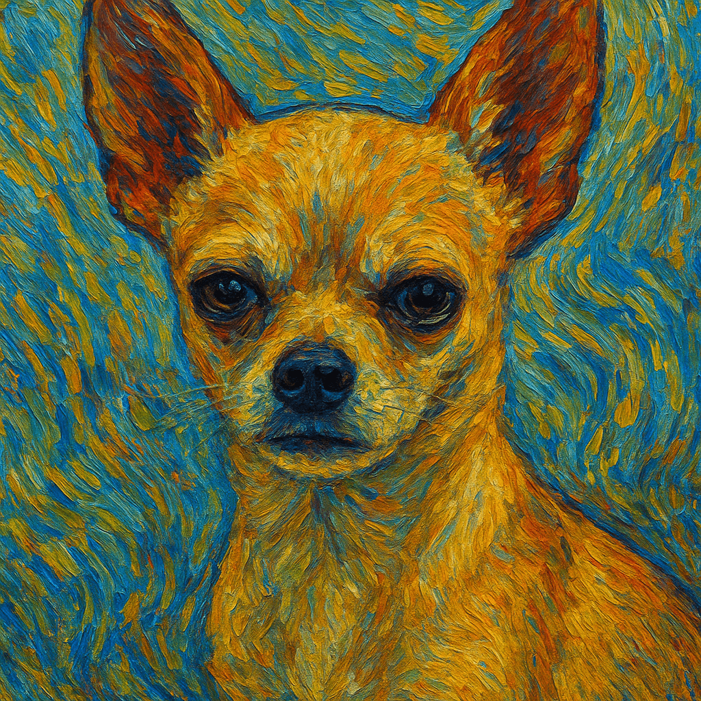 Chihuahua in Van Gogh style