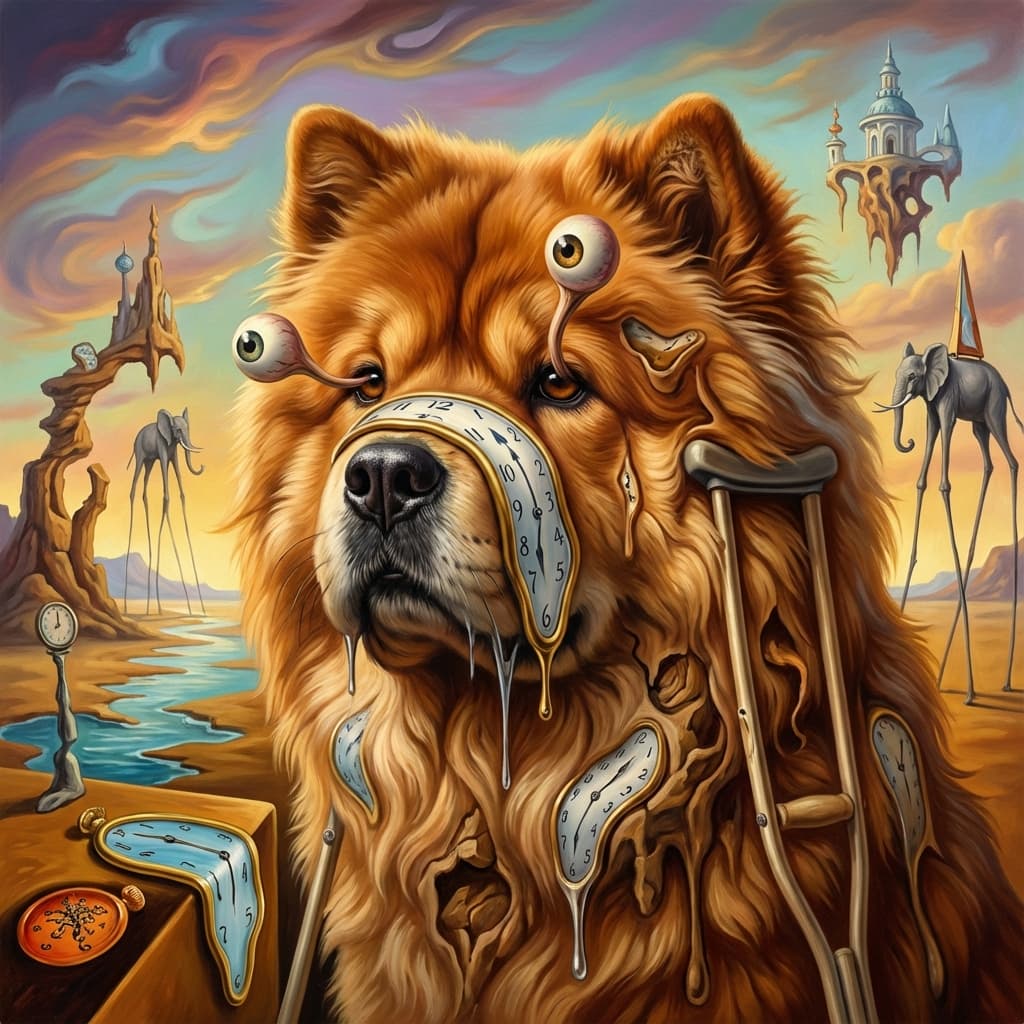 Chow Chow in Dali style