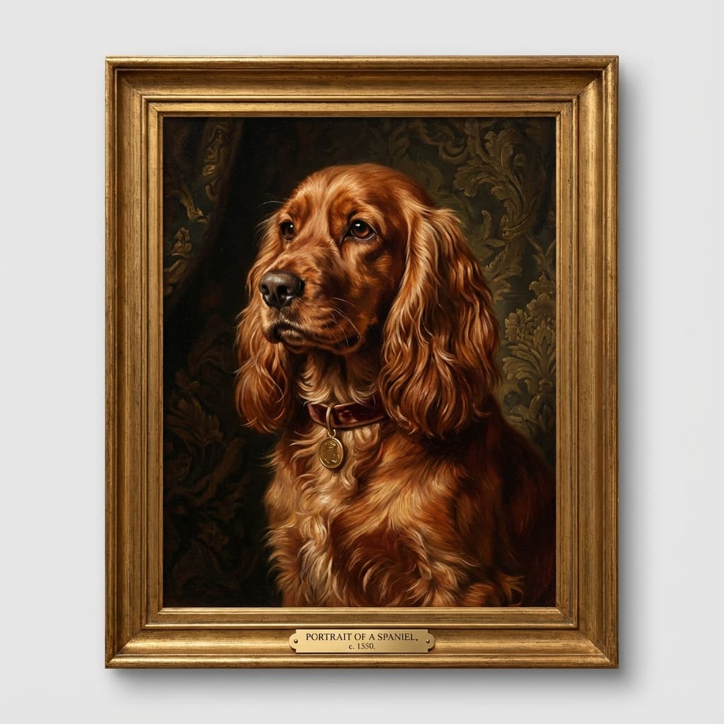 Cocker Spaniel in Renaissance style