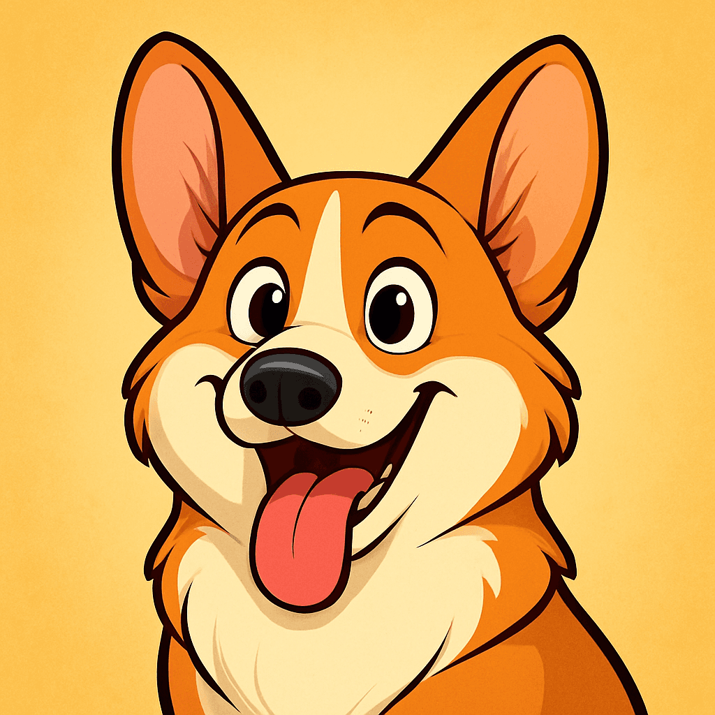 Corgi in Cartoon style