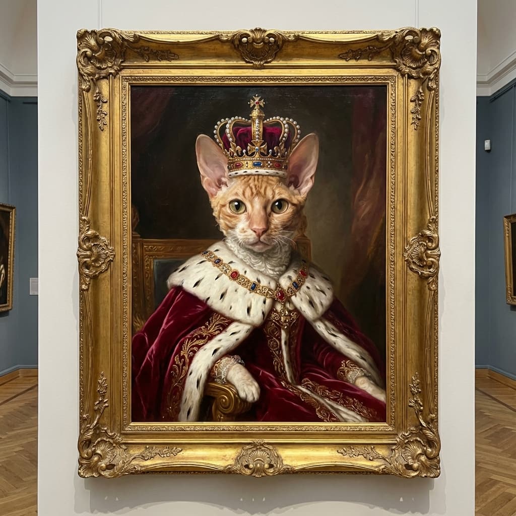 Cornish Rex in Royal style