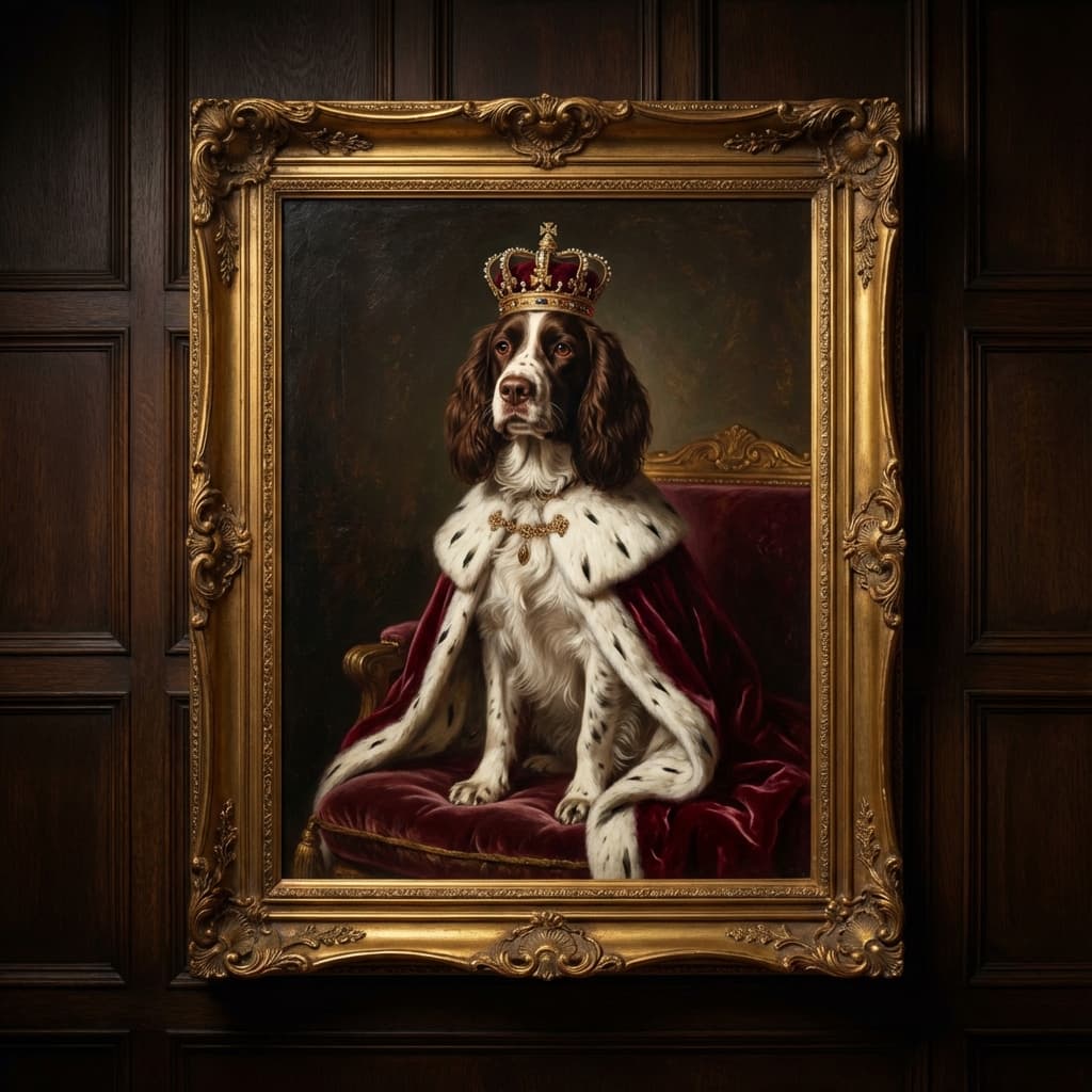 English Springer Spaniel in Royal style