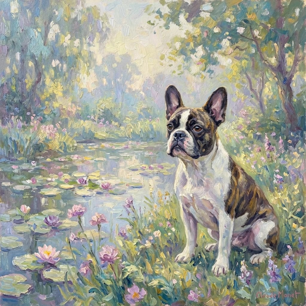 Frenchton in Monet style