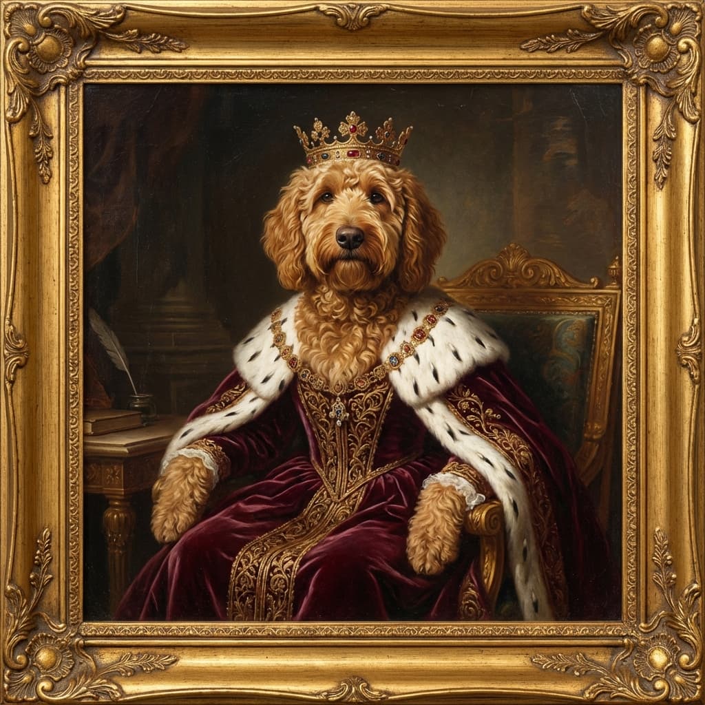 Goldendoodle in Royal Style