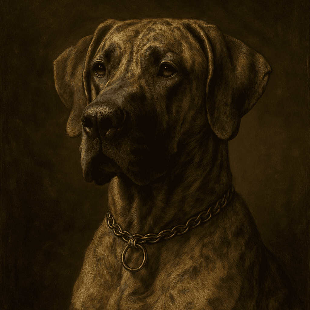 Great Dane in Renaissance style