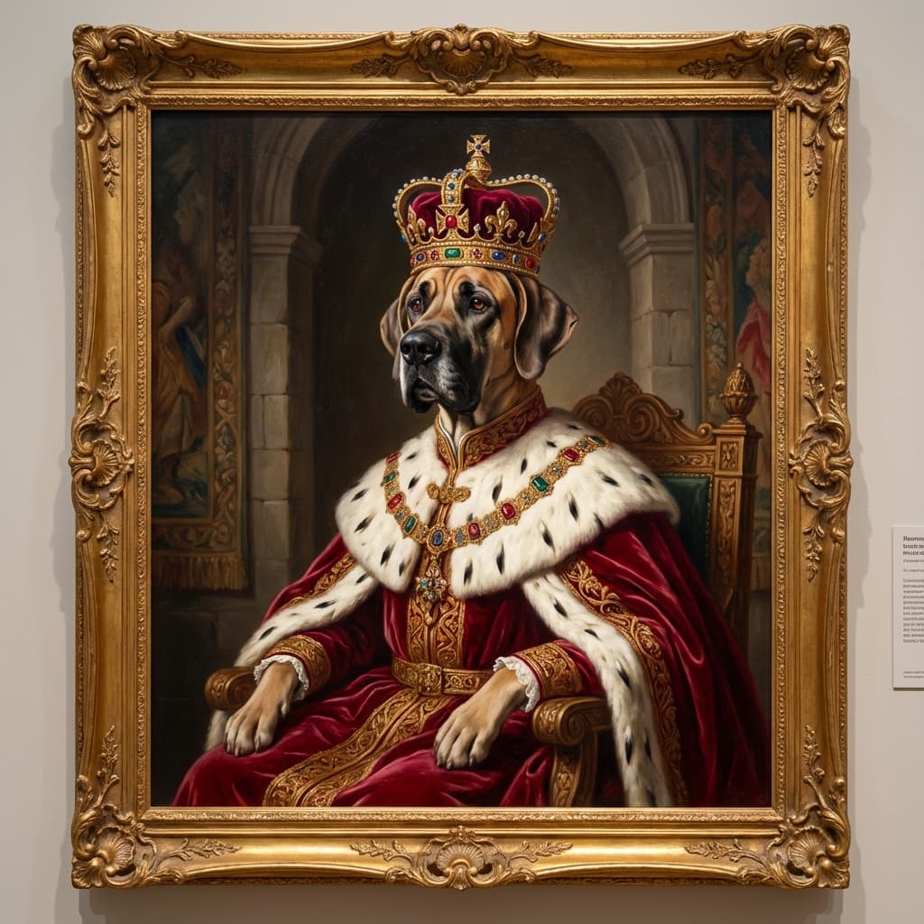 Great Dane in Royal style