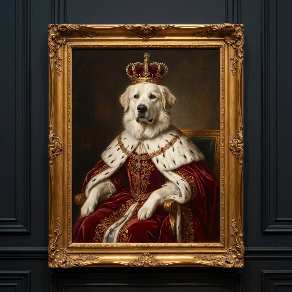 Great Pyrenees in Royal style