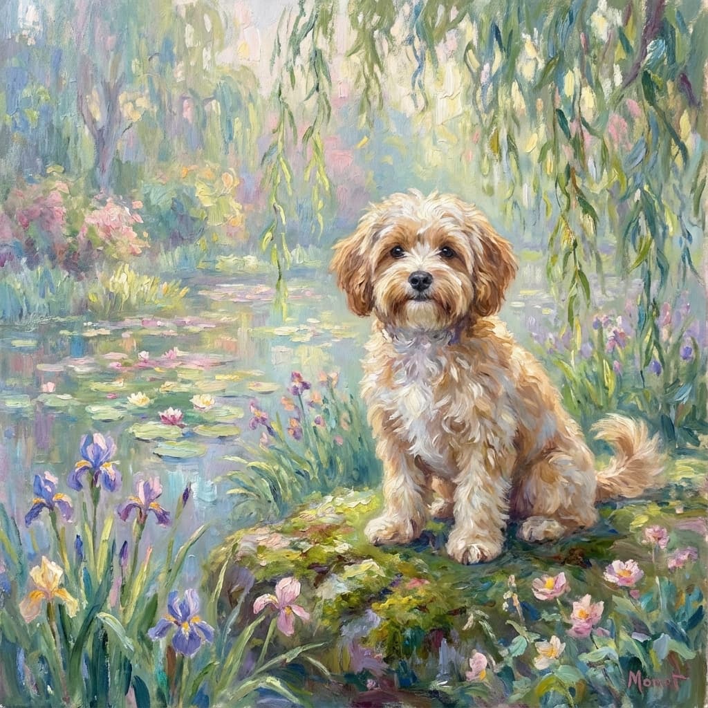 Havapoo in Monet style