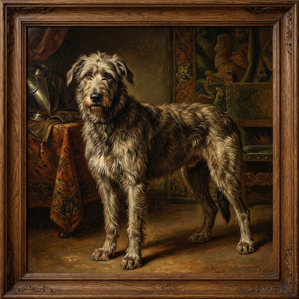 Irish Wolfhound in Renaissance style