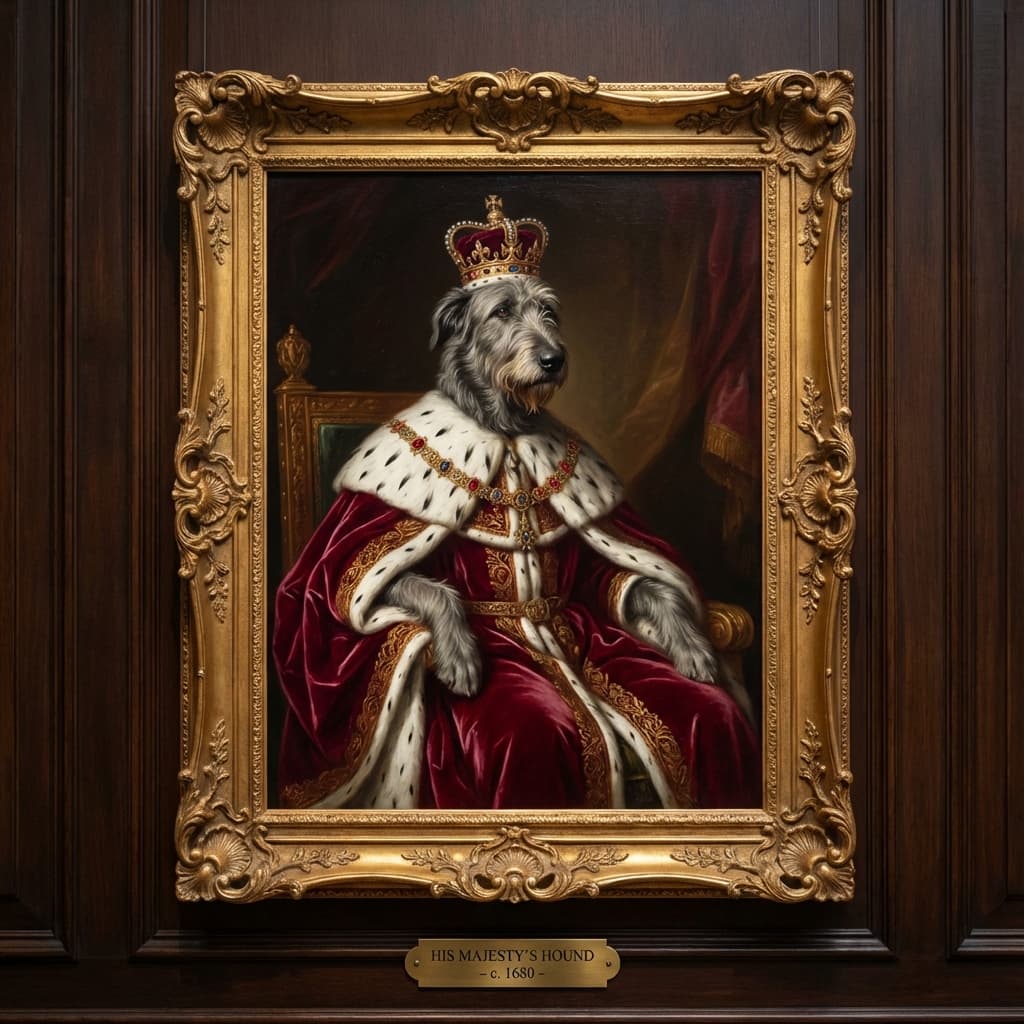 Irish Wolfhound in Royal style