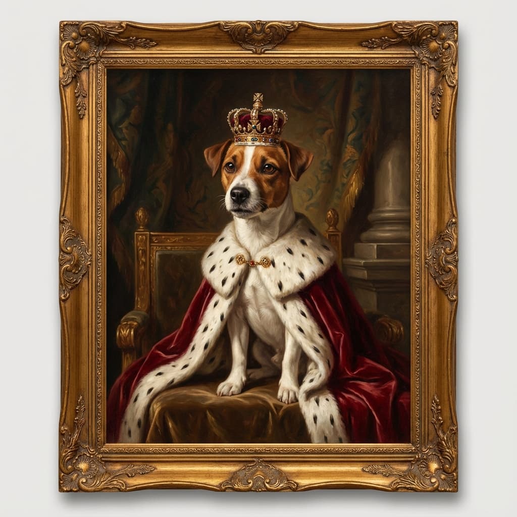 Jack Russell Terrier in Royal style