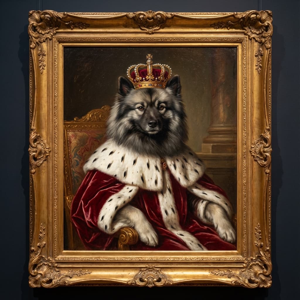 Keeshond in Royal style