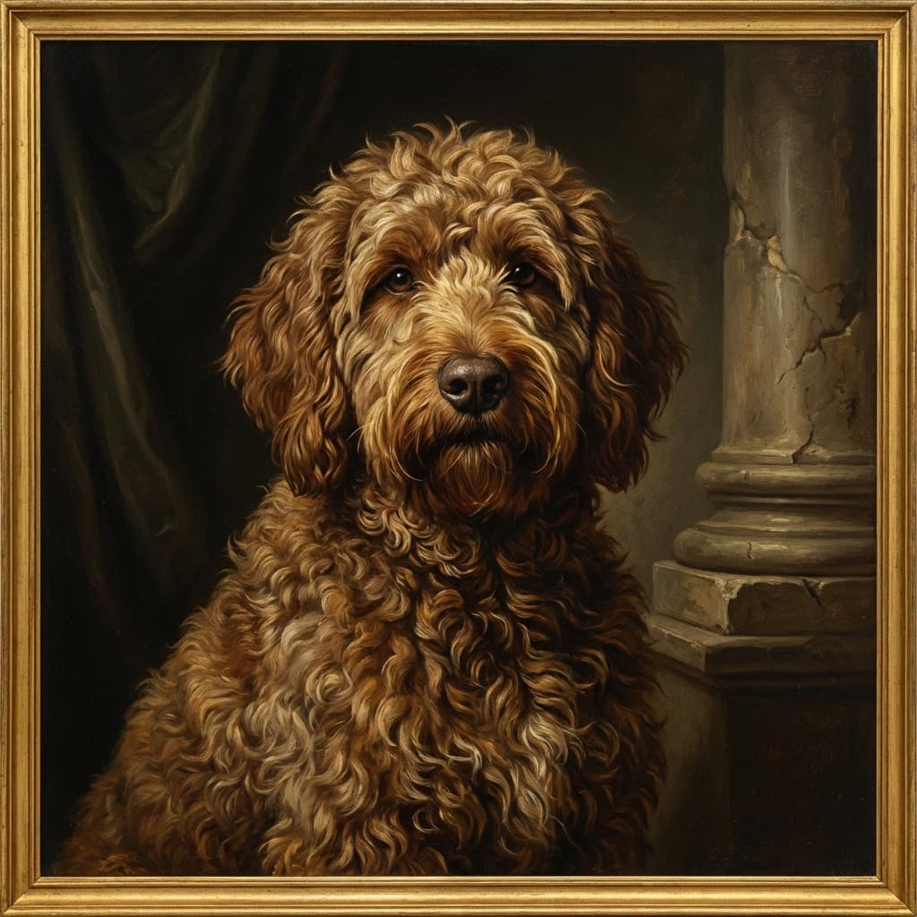 Labradoodle in Renaissance style
