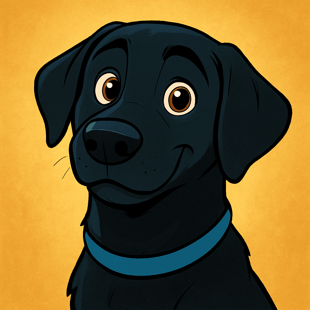 Labrador Retriever in Cartoon style