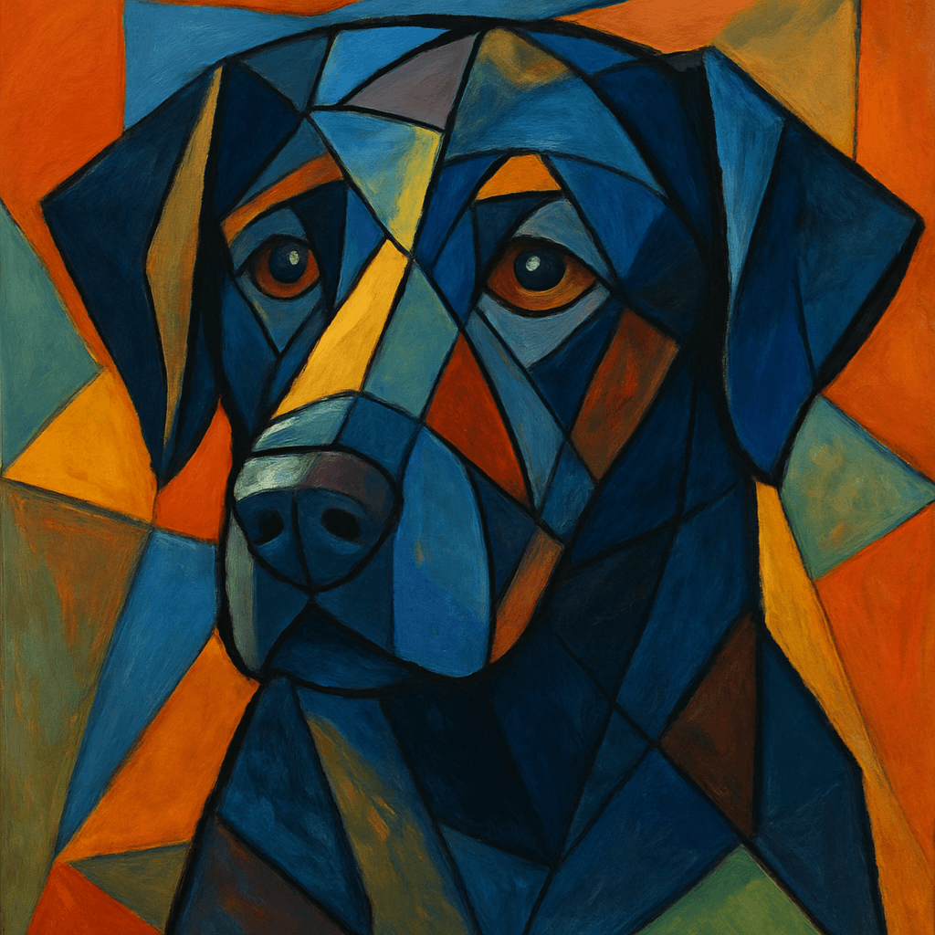 Labrador Retriever in Picasso style