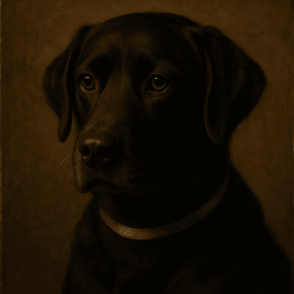 Labrador Retriever in Renaissance style