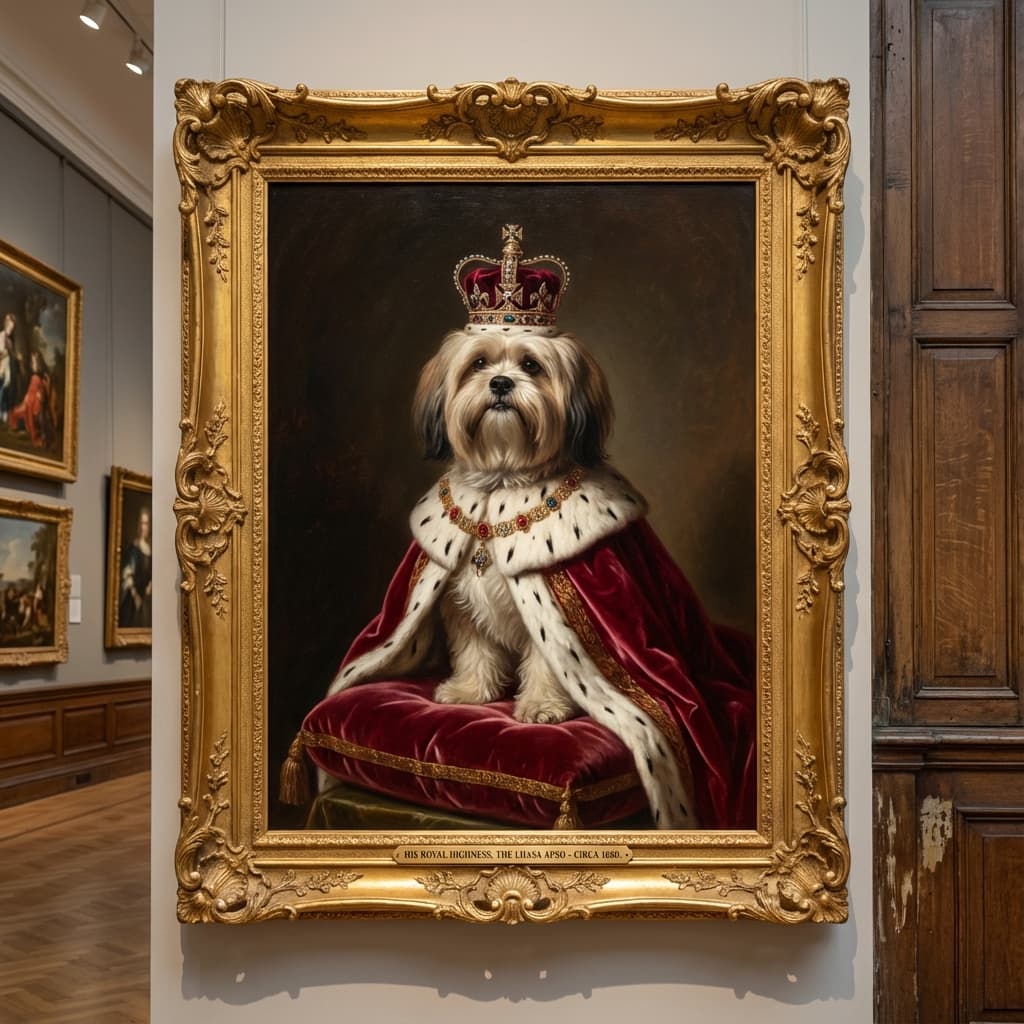 Lhasa Apso in Royal style