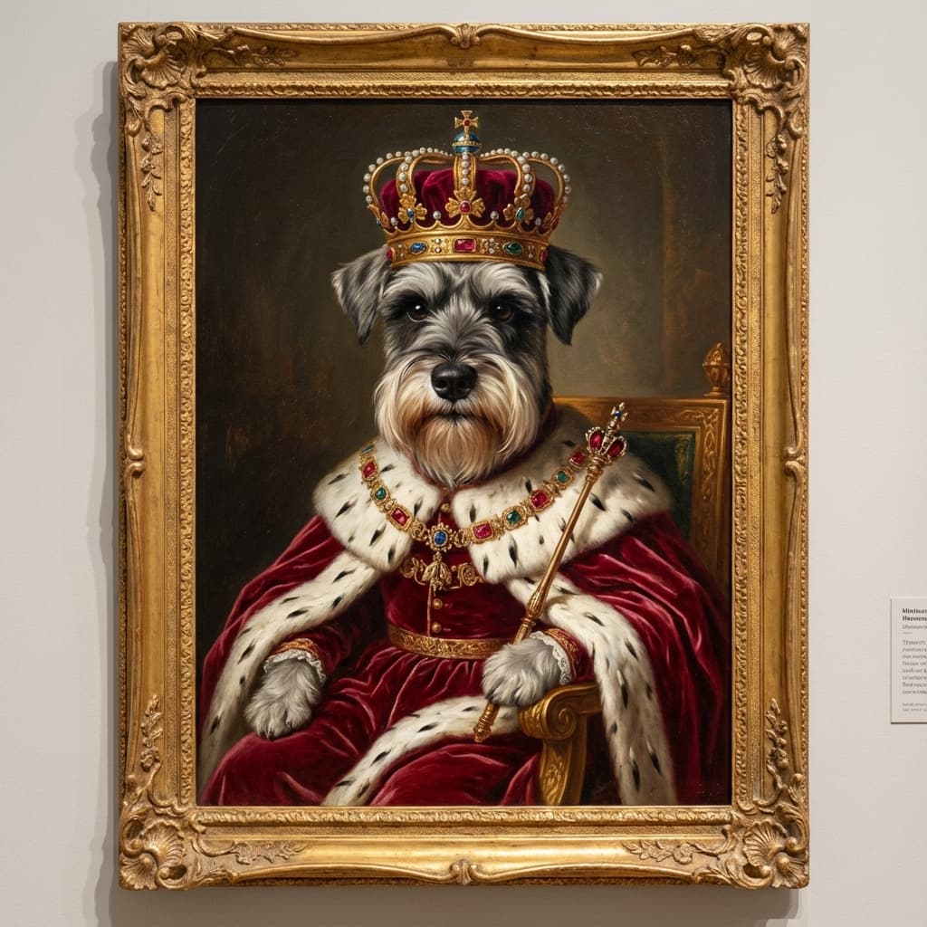 Miniature Schnauzer in Royal style