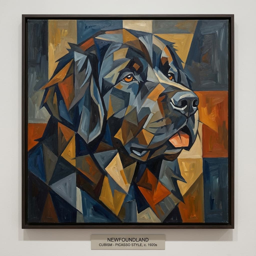 Newfoundland in Picasso style